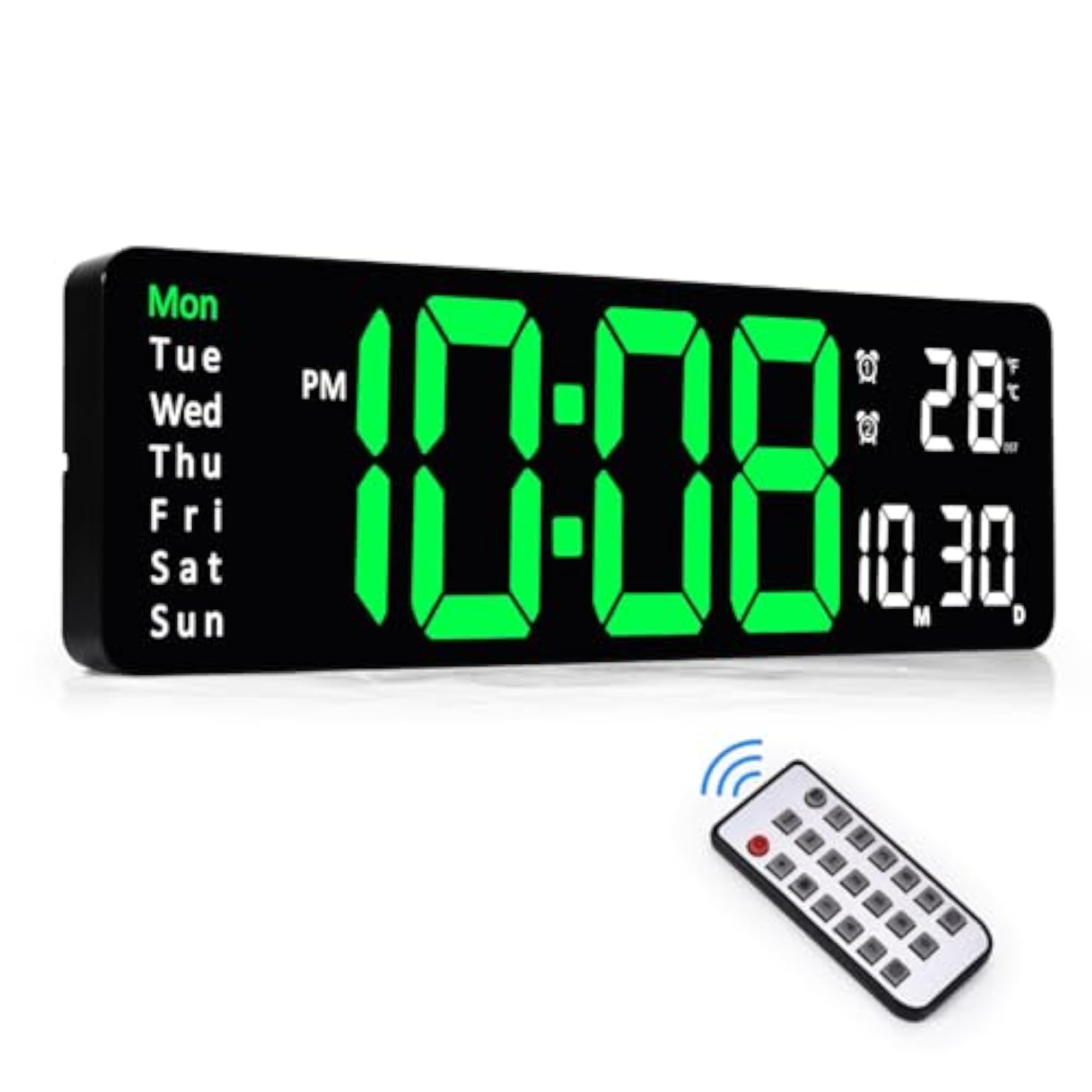 Digital Wall Clock, Large Display