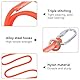 Absturzsicherungs-Lanyard, 1,6m/5,25 Fuß Kleine Stahl Schnalle Luftarbeits Nylon Sicherheitsgurtseil Outdoor-Bauversicherungs-Lanyard Für Energiebau, Stoßdämpfend Sicherheits Werkzeug-Schlüsselband