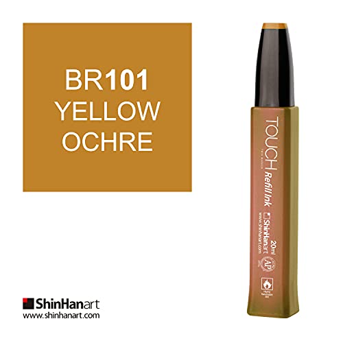 ShinHan Touch Twin Marker Refill Ink BR101 Yellow Ochre
