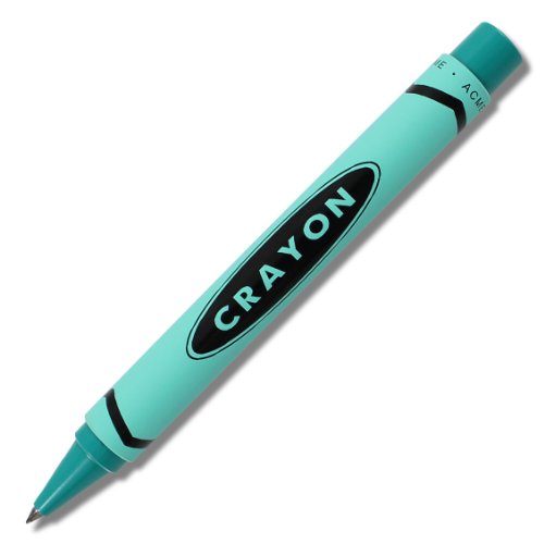 ACME Studios Crayon - Teal Retractable Roller Ball Pen by Adrian Olabuenaga (PACME3TLRR)