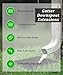 Gutter Downspout Extensions, Extends from 2.5 inches to 8 inches Rain Drain Extender, Flexible No Dig Catch Basin Downspout Extension Kitfor Yard, Ground and Lawn Included