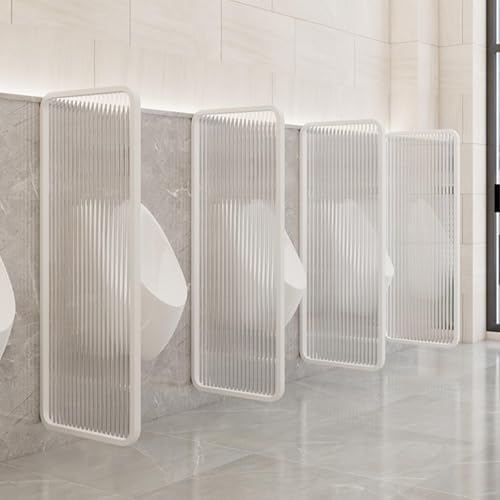 Men's Urinal Screen Wall Partition, 5-Pack Glass Toilet Divider, Privacy Separator for Restrooms, Durable Urinals Accessories for Enhanced Hygiene and Space Management