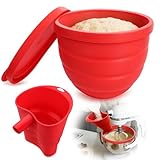 Silicone Bowl Liners for KitchenAid 5 Qt Tilt-Head Stand Mixer, Silicone Mixing Bowl Insert with Lid & Flour Funnel for Kitchen Aid Accessories and Attachments, Replacement for Kitchenaid Mixers