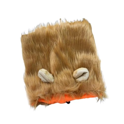 IEUDNS Peruca de para cães e gatos, roupas de cachorro de pelos de, realistas com orelhas, perucas e