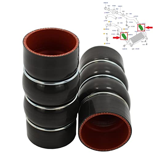 BIAREN 2 tubos de silicona intercooler turbo para Ford Transit Tourneo Connect 1.8 DI TDCI (2002-2013) 2T1Q6N650AB 1201165 5T166N650AB 1417829