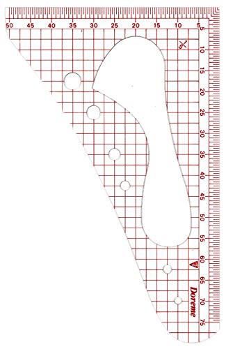 ドレメ 透明方眼縮尺定規