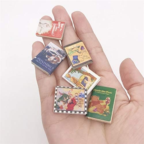 Miniatura 2 de Accesorios de decoración de casa de muñecas, 1:12 casa de muñecas en miniatura 6 piezas de cómics Set