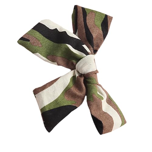 チャイルドレンズファッションヘアアクセサリーパターンスタイル通気性ファブリックストロングホールドバースデーパーティー屋外アクティビティソフトファブリックガールズヘアボウクリップ