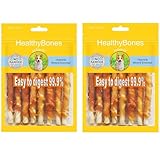 UrbanX HealthyBones Chicken Breast Wrapped Natural Dog Treats for Brussels Griffon and Other Small Companion Dogs, 18 Count