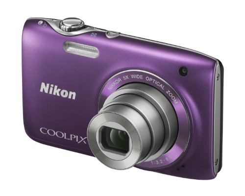 Nikon COOLPIX S3100 Compact Digital Camera - Purple (14MP, 5x Optical Zoom) 2.7 inch LCD (Renewed)