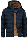 Indicode Herren Nemos Winterjacke Steppjacke in Daunen-Optik mit Kapuze