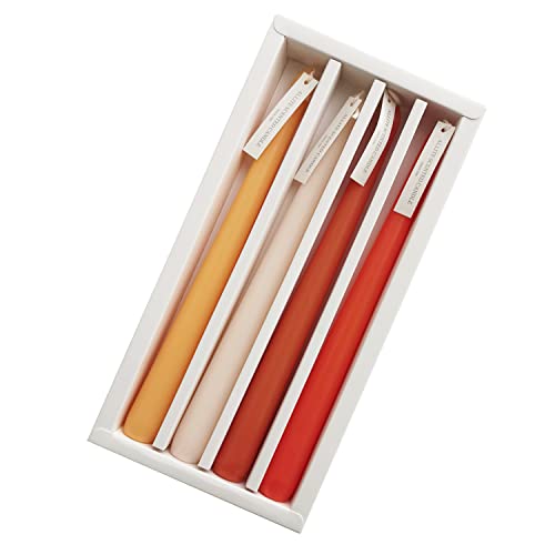 4 Pcs Citrus Scented Taper Candles Gradient Orange Candlesticks Smokeless Candle Colorful Long Candles 10 Inch For Christmas Wedding Festival Home Decor #TOP8