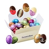 Leonidas Easter Mini Eggs Gift Box – 40 Belgian Dark Chocolate Mini Eggs (Dark Chocolate Only Assortment), Luxury Easter Chocolates for Gifting & Sharing