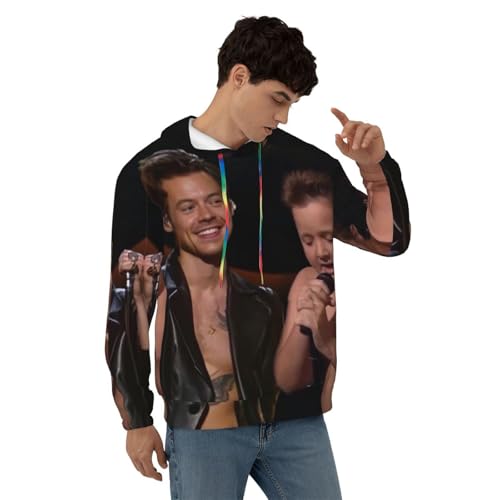 P-arty Hard Gibby Funny Men's Hoodies, Hooded Collar Drawstring Hoodies Pullover Sweatshirts Casual Long Sleeves4