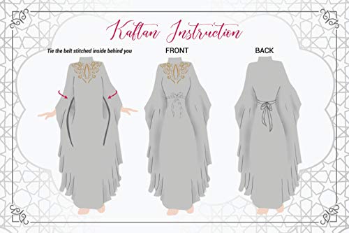 Royal Bliss Kaftan for Women - Long Sleeve Maxi Dress, Formal Gown Evening Dress3