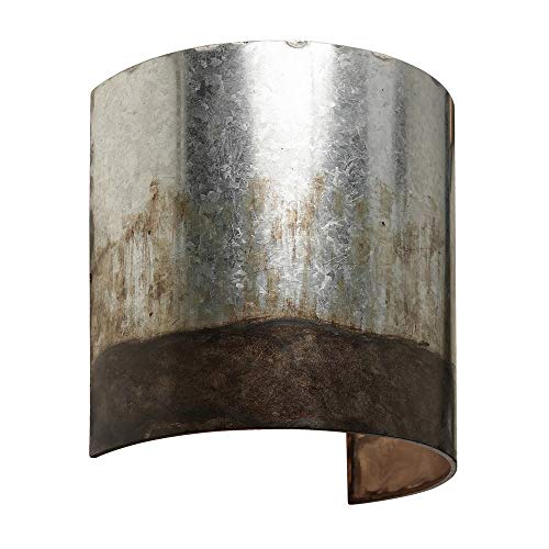 Varaluz 323W01Og Cannery Wall Sconce, Ombre Galvanized #TOP1
