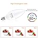 Ascher E12 LED Candelabra Light Bulbs, 5W, Equivalent 60W Incandescent Bulb, 550 Lumens, Daylight White 5000K, Candelabra Base, Non-dimmable, Chandelier Bulb, Pack of 5