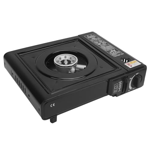RiToEasysports 2900 W POVE DE CAMPING PORTABLE ALEACIÓN ALTA POWER POWER Construido para durar, ideal para la cocina al aire libre y de emergencia. Encendido ligero y fácil con seguridad para