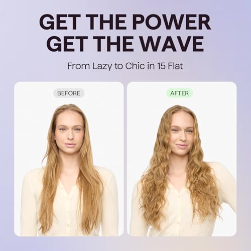Image of Wavytalk Steam Pro Hair Straightener Brush, Wavytalk Power Wave Hair Crimper