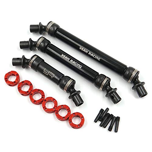 Yeah Racing TRX4-082 HD Steel Front & Rear Center Shaft Set Black : TRX-6