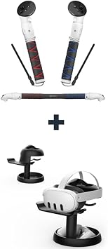 AMVR Handle Attachments Compatible with Meta/Oculus Quest 3 Accessories&AMVR Stand Holder Compatible with Quest 3/Quest 2/Pico 4/for PSVR 2