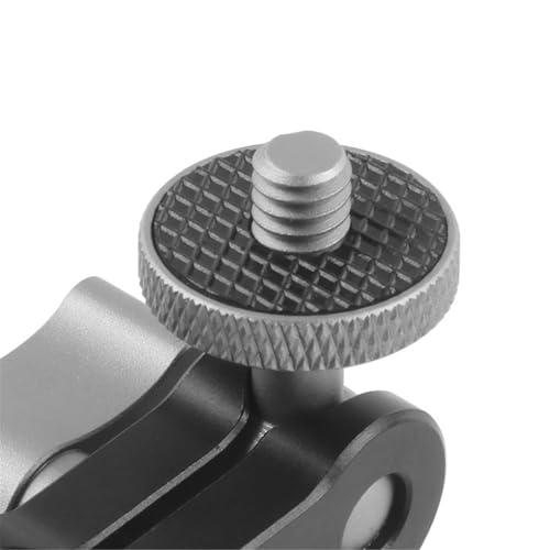 Image of Articulating Arm for Video and Auditory Equipment Features Double Ball Heads and 1 /4Inch Screws for More Flexibility LED Light Suppor
