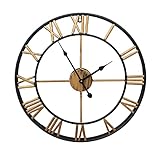lorologiese orologi d'epoca  Orologio da parete in metallo retrò personalità creativa decorazione soggiorno orologio,d\'oro d\'epoca,16 pollici-40 cm