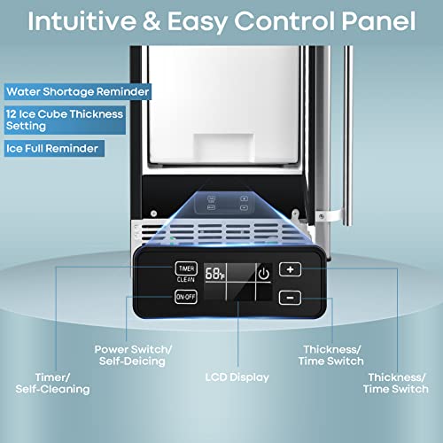 Costway Commercial Ice Maker Machine, 80 Lbs/24H Ice Cube Maker Machine With 24 Lbs Storage Capacity, Cold Insulation, 24H Timer, Freestanding & Under Counter Lab Ice Maker #TOP7