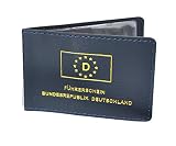 Markenlos, etui na dowód osobisty, etui na karty kredytowe, etui na wizytówki (niebieskie)