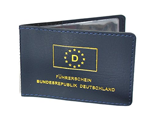 Markenlos, etui na dowód osobisty, etui na karty kredytowe, etui na wizytówki (niebieskie)