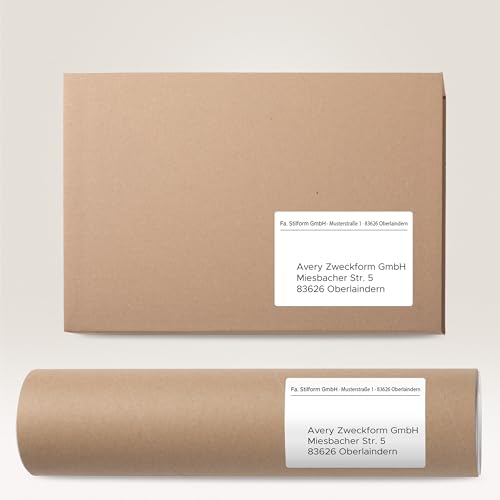 AVERY Zweckform 6138 Universal Etiketten (200 plus 40 Klebeetiketten extra, 105x74mm auf A4, Papier matt, individuell bedruckbar, selbstklebende Aufkleber mit ultragrip) 30 Blatt, weiß
