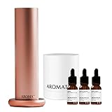 Aromini BT & The Santal Discovery Gift Set | AroMini BT Nebulizing Diffusion Technology Diffuser for Aromatherapy | Santal, Santal Escape and Santal Night10ML Aroma Oil Set