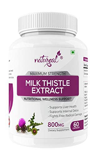 Natureal Milk Thistle Extract 800 mg Capsules - 60 Capsules (Pack of 1)