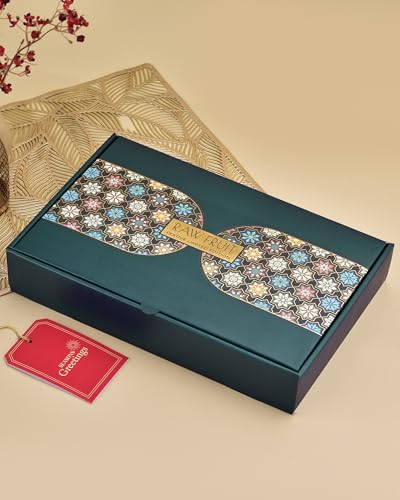 Image of Hyperfoods Rakhi Gift For Brother Rakhi With Gift For Brother Rakhi For Brother Set Of 5 Dry Fruits Combo Pack Rakhi For Brother With Dry Fruits Pack Of 6 Dryfruits Rudrakshtam Rakhi Pack Of 4