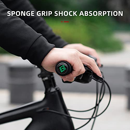 Image of ROCKBROS Foam Bike Grips Fit MTB /BMX /Folding Bike /Beach Cruiser & Scooter | Single Lock On,Non-Slip,Shock-Absorbing Handlebar Grips ,Easy Install,Multiple Colors