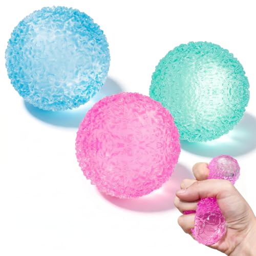 YangShion Balles Anti Stress Lot de 3, Balle Antistress Texturée