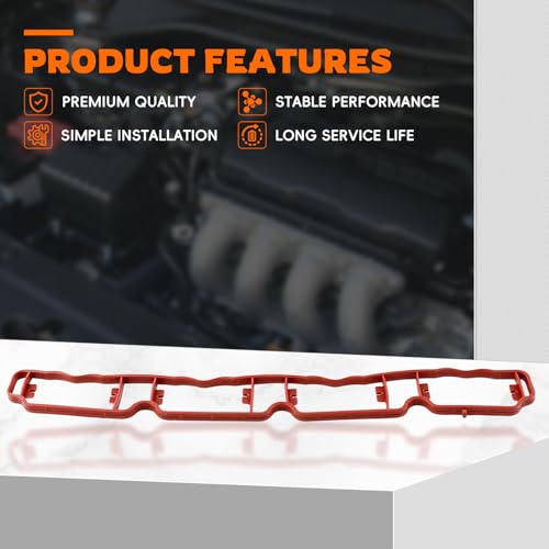 Image of GoaMotors 06F129717D Intake Manifold Gasket Compatible with Audi A3 A4 A5 A6 Quattro Compatible with Volkswagen Tiguan Jetta Eos Beetle Passat Golf R