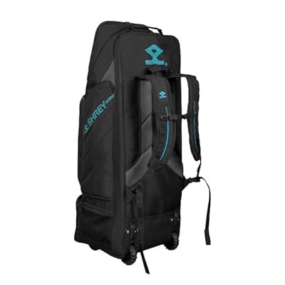 Shrey Meta 120 Duffle Wheelie Cricket Bag - Black