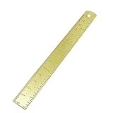 6 Inch Gold Vintage Brass Straight Ruler Metal Copper Bookmark,EDC Mini Straight Ruler