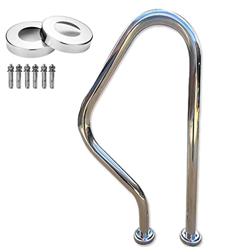 Barandal para Piscina de Acero Inoxidable Pulido 3 Doblez miniatura 1