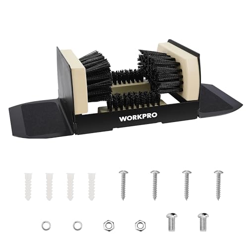 WORKPRO Extra Wide Boot Brush Scraper, Shoe Cleaner Brush, Boot Scrubber, Heavy Duty Boot Cleaning...