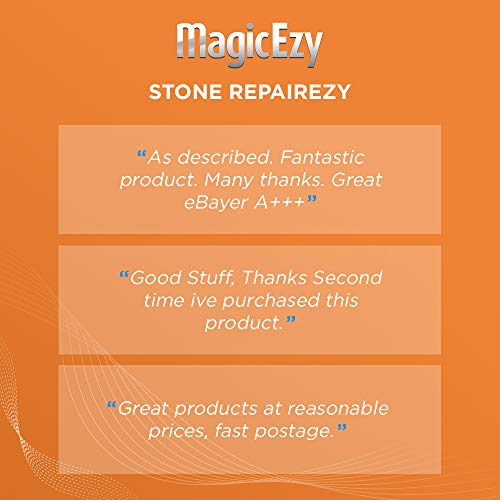 MagicEzy Stone RepairEzy (Beige/White) : Travertine and Stone Repair Kit | Fix Chipped, Cracked Tiles, Countertops Like an Expert - Filler Kit - Thumbnail 6