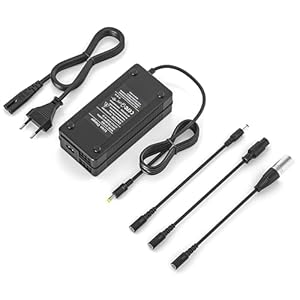 54,6 V 2 A oplader voor elektrische step Kugoo M4/M4 Pro, oplader hoverboard 48 V step accu met 3 aansluitingen voor Gotrax G2 G3 G4, Evercross H5, Hitway H5, UrbanGlide E-Cross Pro