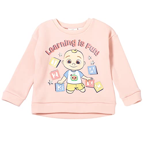 Cocomelon Jj Toddler Girls Pullover Fleece Sweatshirt And Pants Set Blue/Pink 4T #TOP1