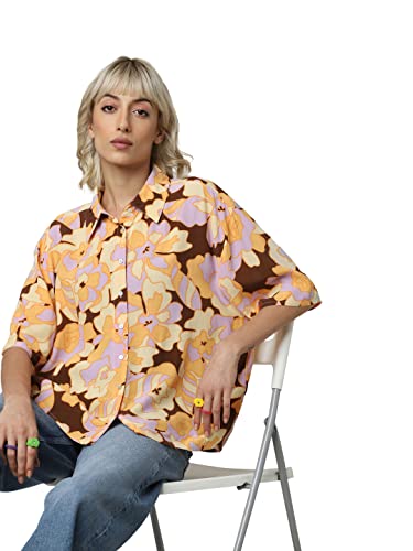 Image of ONLY Women's Relaxed Fit Collar Neck Shirt