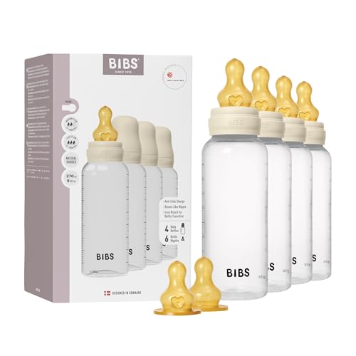 Biberons BIBS anti-colique 270 ml lot de 4 pour calmer les nourrissons