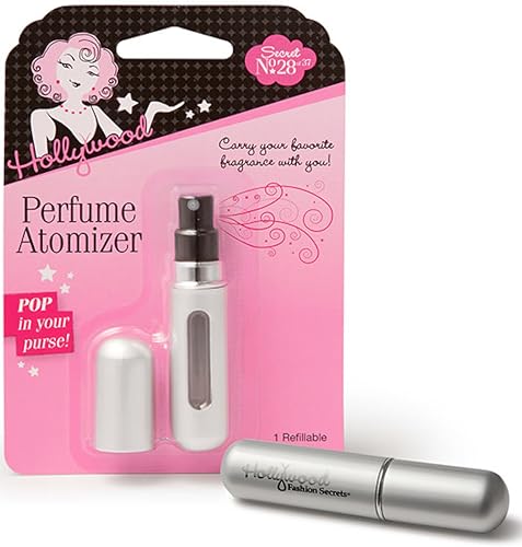 Hollywood Fashion Secrets Perfume Atomizer, Portable Fragrance On-the-Go