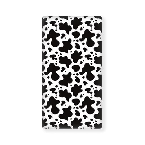 Image of Cow Print Crib Sheet for Baby Boys Girls Soft Comfy Mattress Cover 28 inchx52 inch Standard Bedding Sets Soft Toddler Mattress Covers, Newborn Infant Crib Sheets