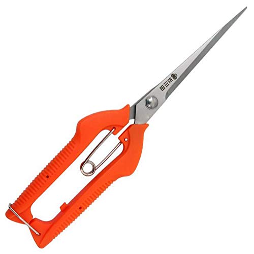 KATUR Forbici professionali da potatura per rose da giardino, lame dritte in acciaio inox, per la disposizione dei fiori, la potatura delle piante, la raccolta della frutta (lunghezza della lama: 96