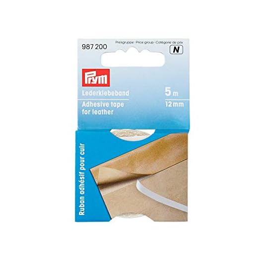 Prym 987200 Lederklebeband 12 mm, transparent